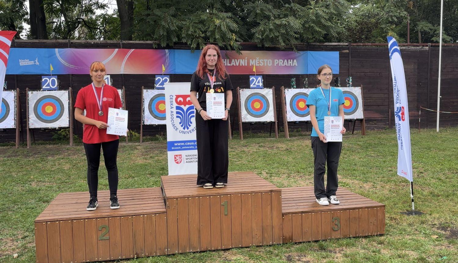Zlato a bronz na Akademické mistrovství ČR 2026 - Lukostřelba